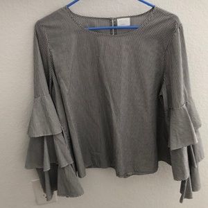 Bell sleeve top